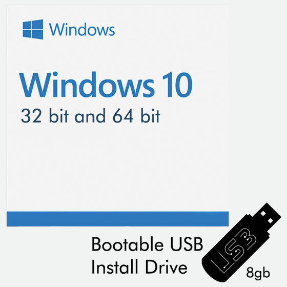 Windows 10 Bootable Install USB Drive 8gb