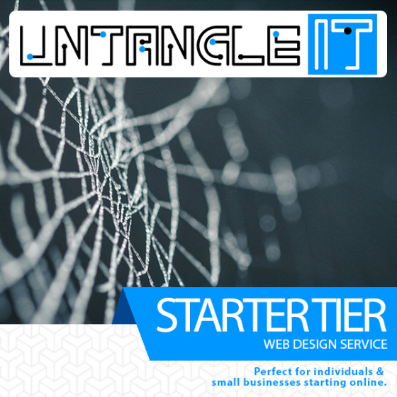 Starter Tier Web Design & Hosting (1 Year)