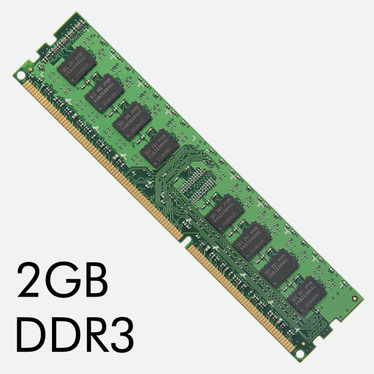 2GB DDR3 RAM 240-Pin DIMM Single Module (1x2GB) (Used)
