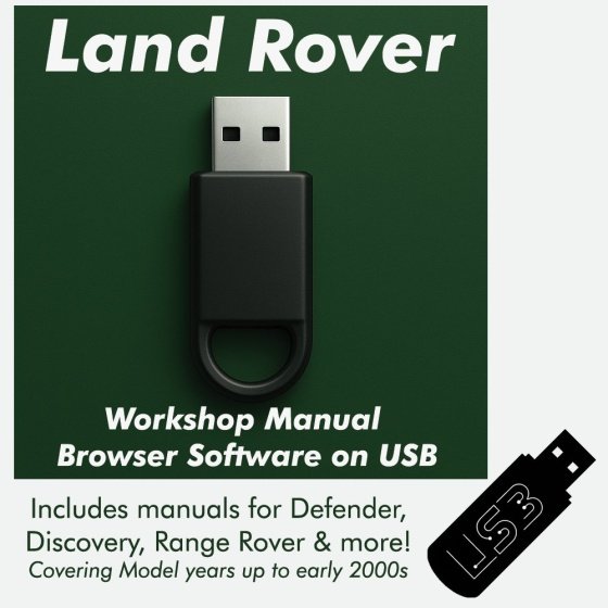 Land Rover & Range Rover Workshop Manual Browser Software (Supplied on USB Drive)