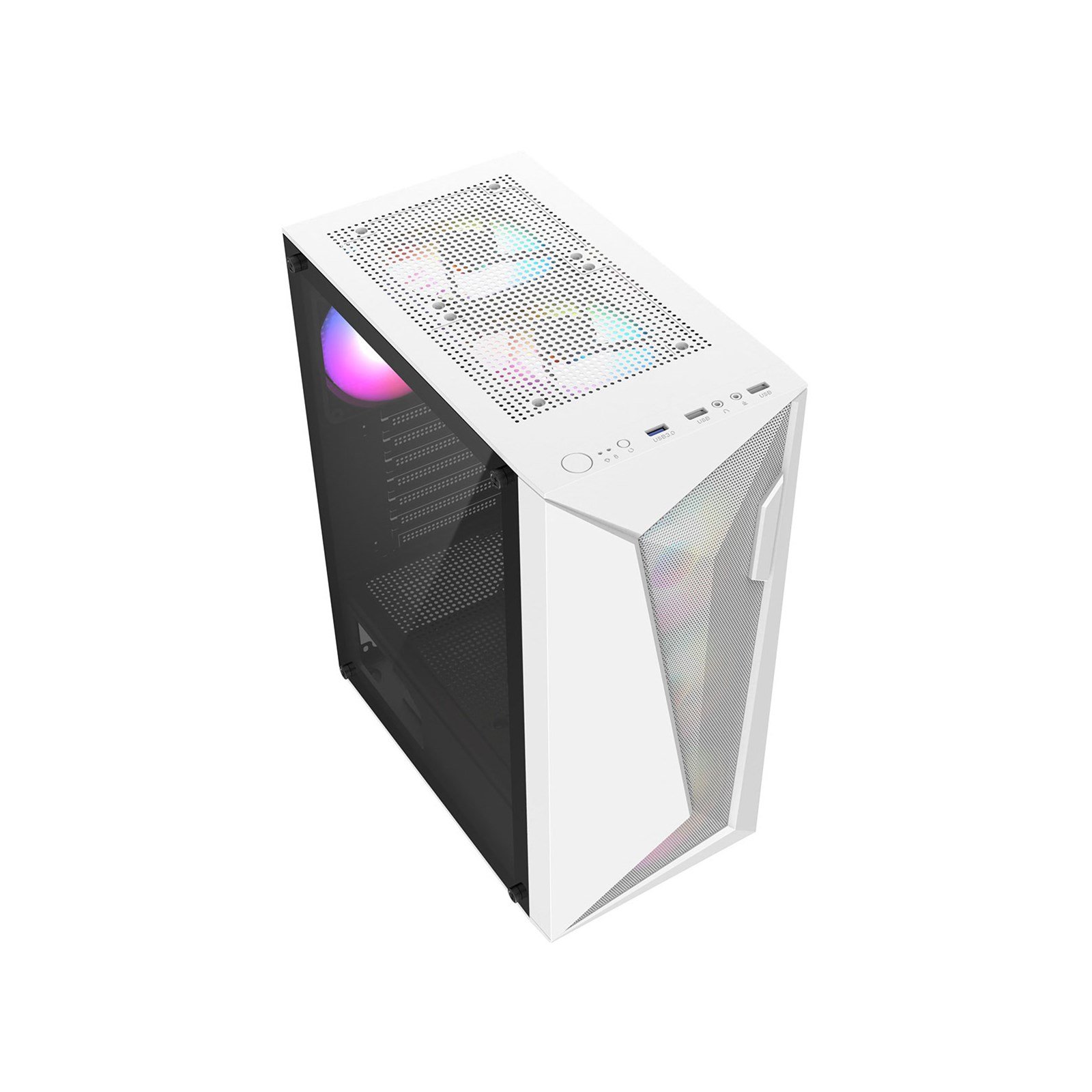 CiT Carisma Mid Tower Gaming Case (White) - Image 4