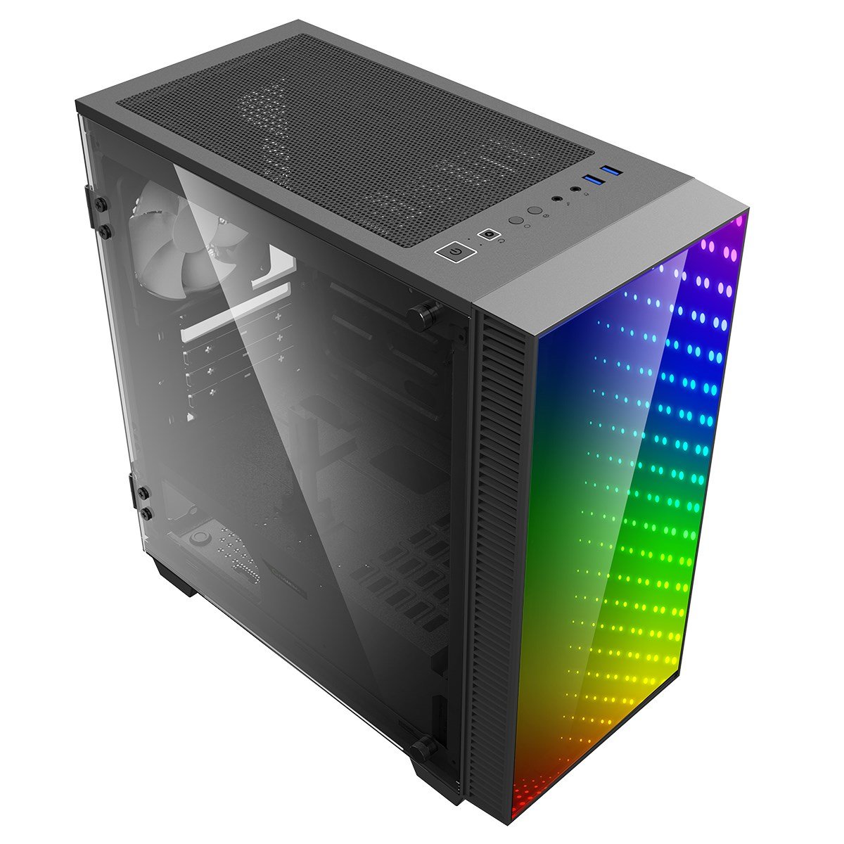 GameMax Abyss Mini Mid Tower Gaming Case (Black) - Image 9