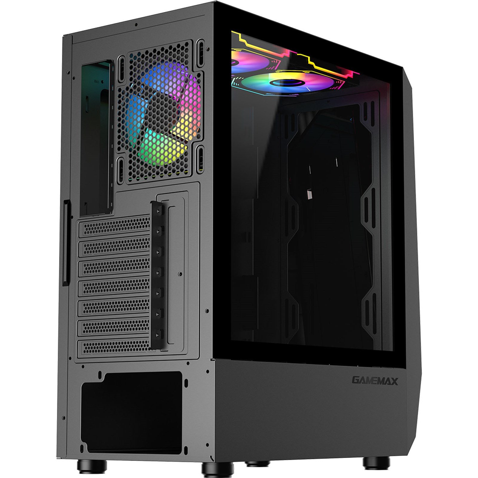 GameMax Time Bandit Mid Tower Gaming Case (Black) - Image 7