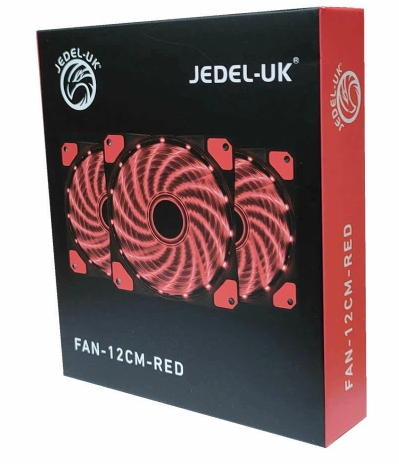 Jedel 120mm Red Case Fan (12cm)